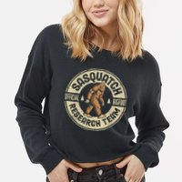 Bigfoot Research Team Sasquatch Cropped Pullover Crew