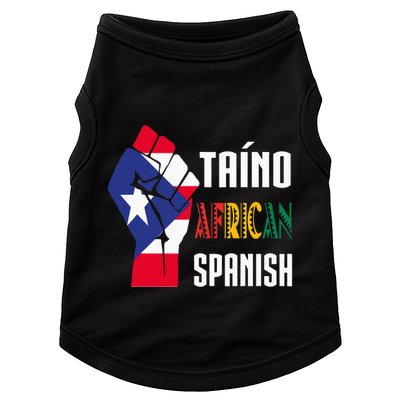 Boricua Roots Taino African Spanish Taino Nation Boricua Doggie Tank