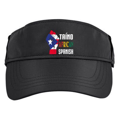 Boricua Roots Taino African Spanish Taino Nation Boricua Adult Drive Performance Visor