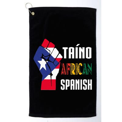 Boricua Roots Taino African Spanish Taino Nation Boricua Golf Towel