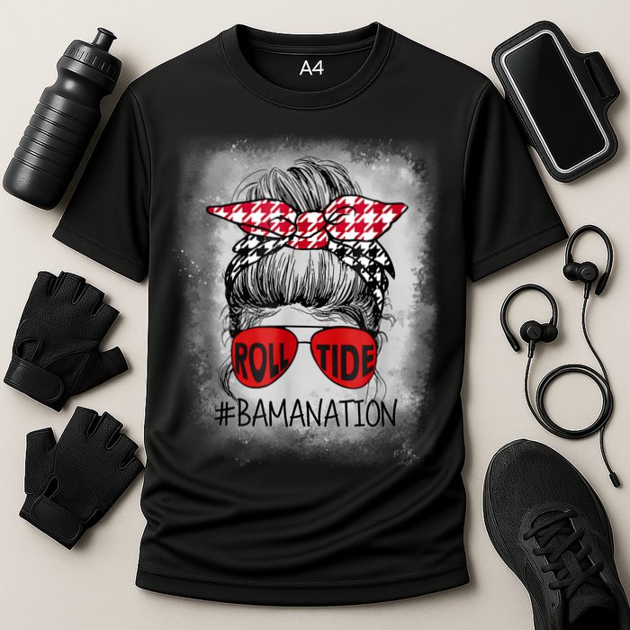 Bamanation Roll Tide Alabama All Yall The Tide Is Crimson Cooling Performance Crew T-Shirt