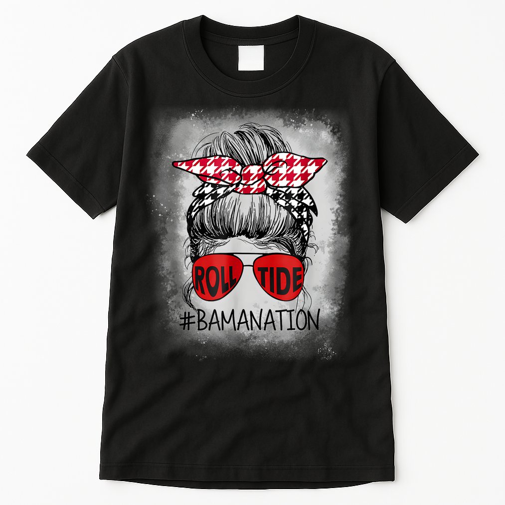 Bamanation Roll Tide Alabama All Yall The Tide Is Crimson Tall T-Shirt