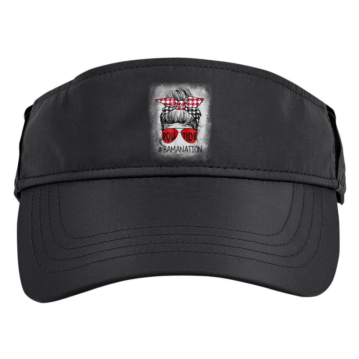 Bamanation Roll Tide Alabama All Yall The Tide Is Crimson Adult Drive Performance Visor