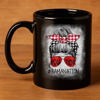 Bamanation Roll Tide Alabama All Yall The Tide Is Crimson 11oz C Handle Ceramic Mug