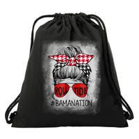 Bamanation Roll Tide Alabama All Yall The Tide Is Crimson Drawstring Bag