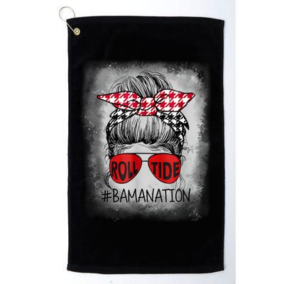 Bamanation Roll Tide Alabama All Yall The Tide Is Crimson Golf Towel