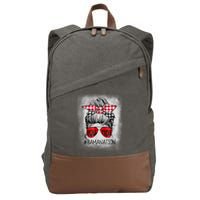 Bamanation Roll Tide Alabama All Yall The Tide Is Crimson Cotton Canvas Backpack