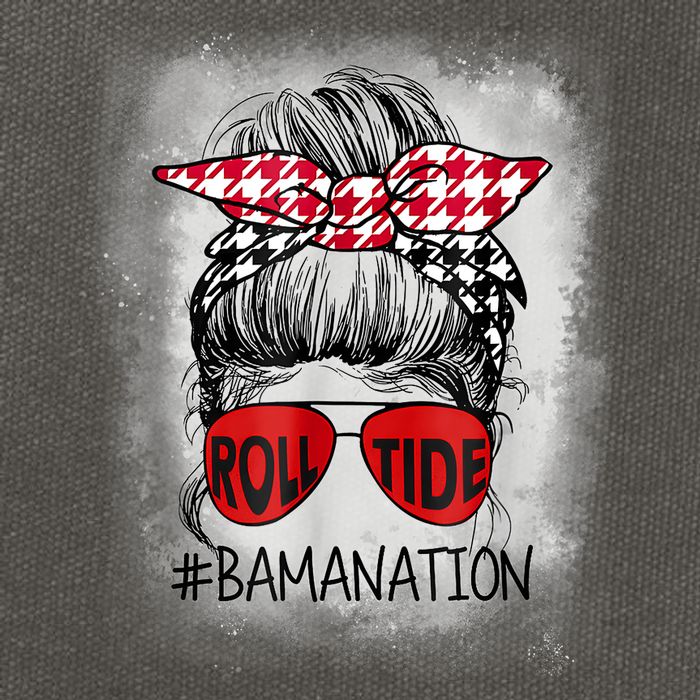 Bamanation Roll Tide Alabama All Yall The Tide Is Crimson Cotton Canvas Backpack