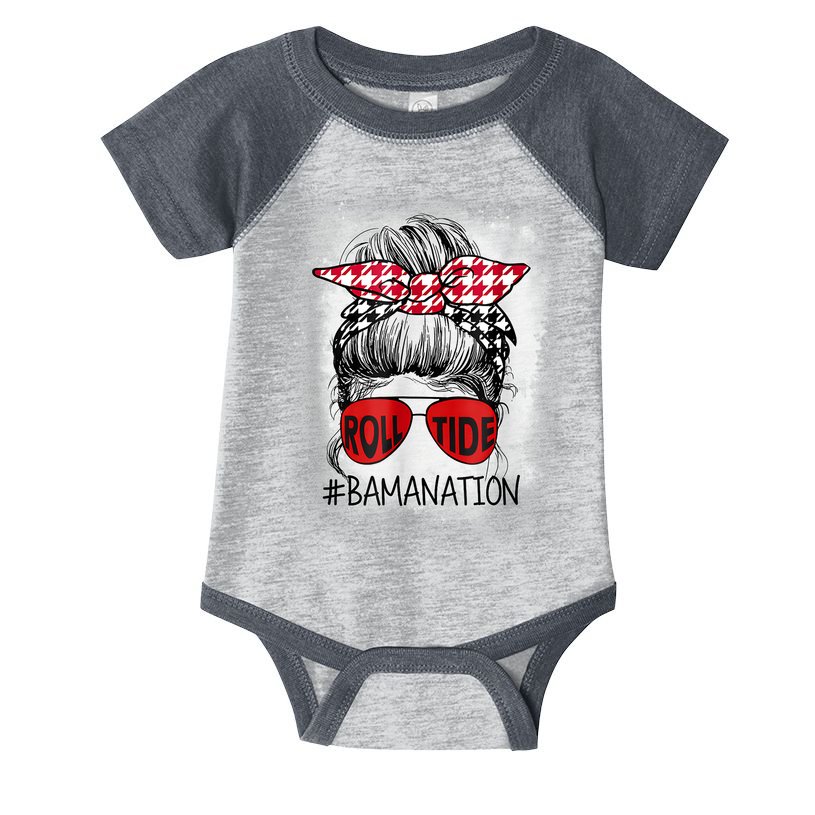 Bamanation Roll Tide Alabama All Yall The Tide Is Crimson Infant Baby Jersey Bodysuit