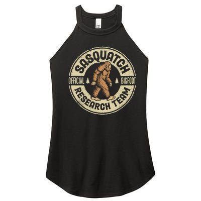 Bigfoot Research Team Retro Vintage Sasquatch Men Women Women’s Perfect Tri Rocker Tank