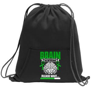 Brain Rewiring Traumatic Brain Injury Surgery TBI Survivor Sweatshirt Cinch Pack Bag