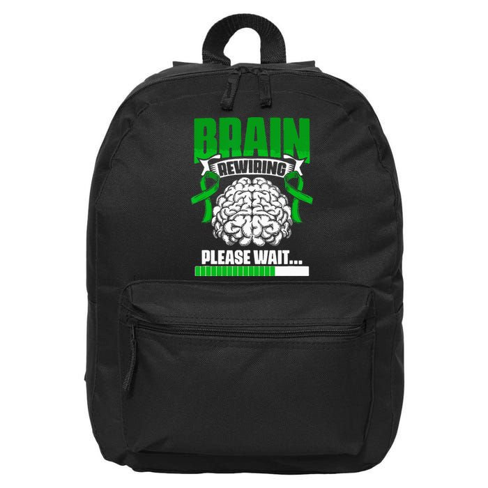 Brain Rewiring Traumatic Brain Injury Surgery TBI Survivor 16 in Basic Backpack