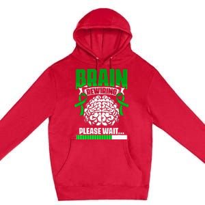 Brain Rewiring Traumatic Brain Injury Surgery TBI Survivor Premium Pullover Hoodie