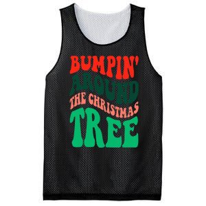 Bumping round The Christmas Tree Funny Groovy Xmas Pregnancy Mesh Reversible Basketball Jersey Tank