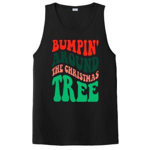 Bumping round The Christmas Tree Funny Groovy Xmas Pregnancy PosiCharge Competitor Tank