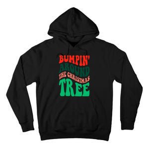 Bumping round The Christmas Tree Funny Groovy Xmas Pregnancy Tall Hoodie