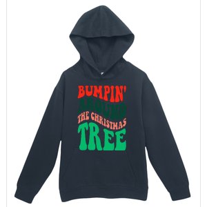 Bumping round The Christmas Tree Funny Groovy Xmas Pregnancy Urban Pullover Hoodie