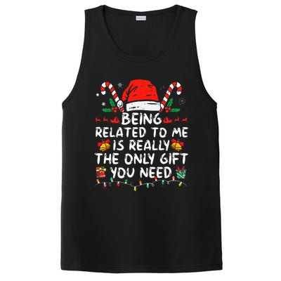 Being Related To Me Funny Christmas Family Xmas Pajamas  PosiCharge Competitor Tank