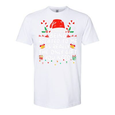 Being Related To Me Funny Christmas Family Xmas Pajamas  Softstyle CVC T-Shirt