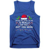 Being Related To Me Funny Christmas Family Xmas Pajamas  Tank Top