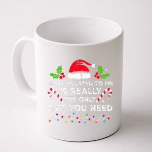 Being Related To Me Funny Christmas Family Xmas Pajamas  Coffee Mug