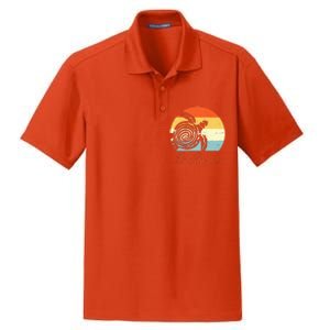 Bahamas Retro Throwback Sea Turtle Vacation Dry Zone Grid Polo