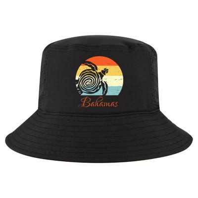 Bahamas Retro Throwback Sea Turtle Vacation Cool Comfort Performance Bucket Hat