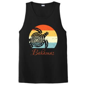 Bahamas Retro Throwback Sea Turtle Vacation PosiCharge Competitor Tank