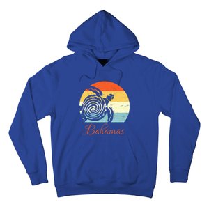 Bahamas Retro Throwback Sea Turtle Vacation Hoodie