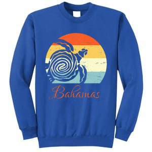 Bahamas Retro Throwback Sea Turtle Vacation Sweatshirt