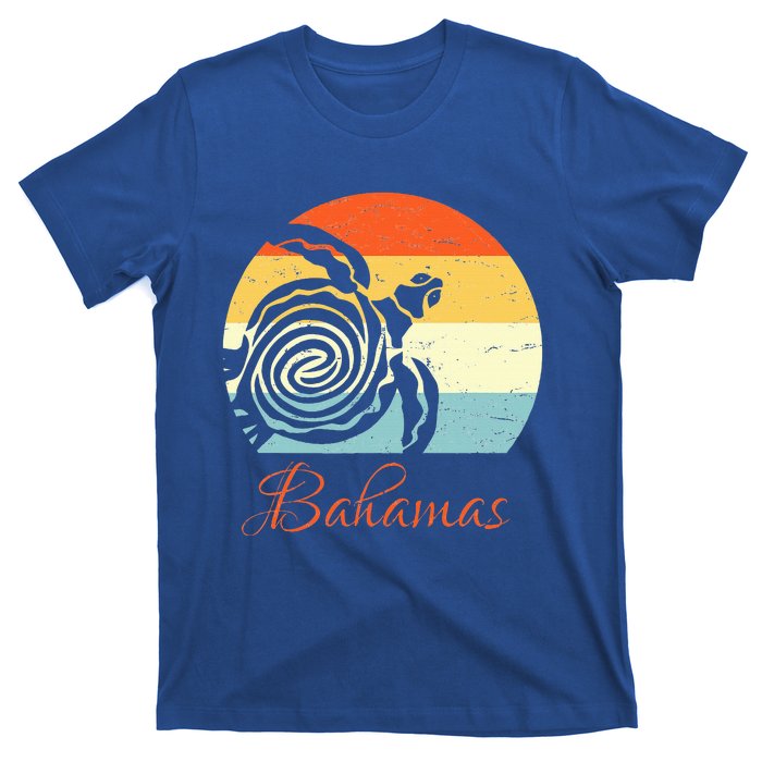 Bahamas Retro Throwback Sea Turtle Vacation T-Shirt