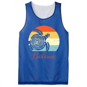 Bahamas Retro Throwback Sea Turtle Vacation Mesh Reversible Basketball Jersey Tank