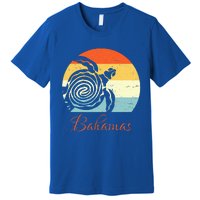 Bahamas Retro Throwback Sea Turtle Vacation Premium T-Shirt