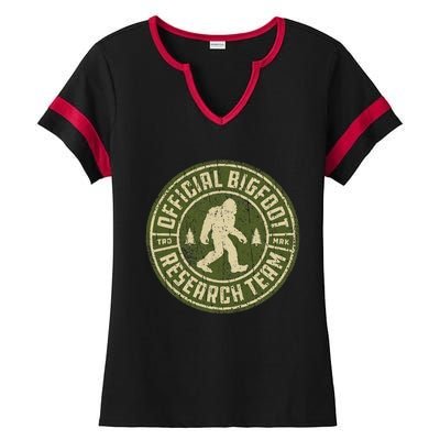 Bigfoot Research Team Vintage Sasquatch Ladies Halftime Notch Neck Tee