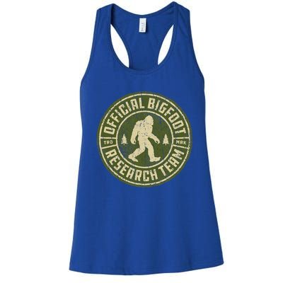 Bigfoot Research Team Vintage Sasquatch Women's Racerback Tank