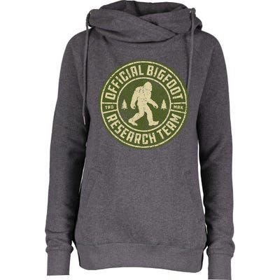 Bigfoot Research Team Vintage Sasquatch Womens Funnel Neck Pullover Hood