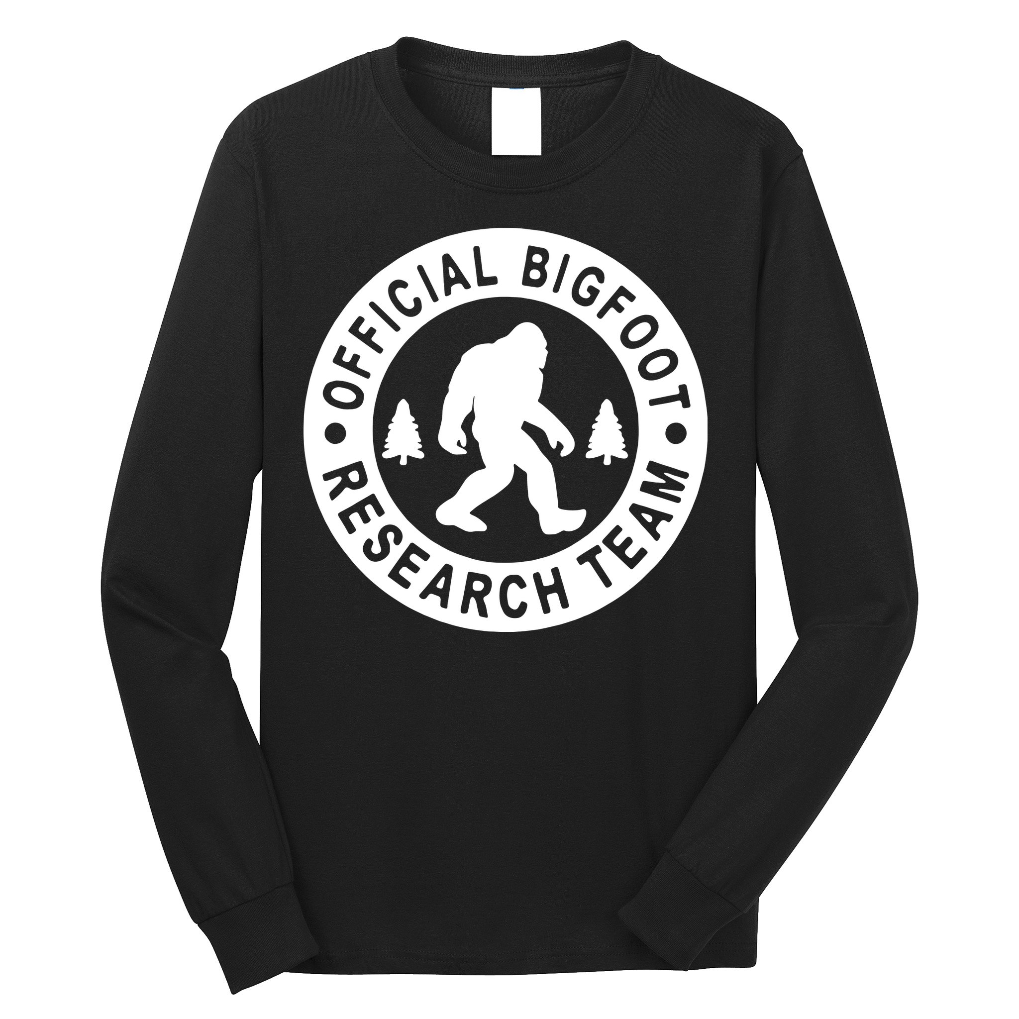 Bigfoot Research Team Vintage Funny Sasquatch Camping Long Sleeve Shirt
