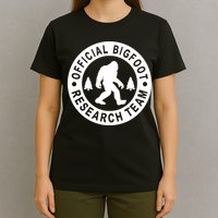 Bigfoot Research Team Vintage Funny Sasquatch Camping T-Shirt