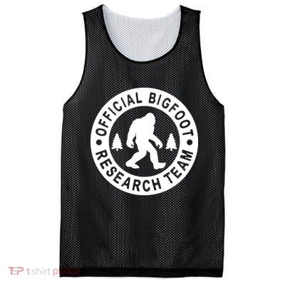 Bigfoot Research Team Vintage Funny Sasquatch Camping Mesh Reversible Basketball Jersey Tank