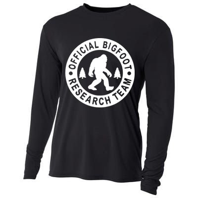 Bigfoot Research Team Vintage Funny Sasquatch Camping Cooling Performance Long Sleeve Crew