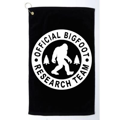 Bigfoot Research Team Vintage Funny Sasquatch Camping Golf Towel
