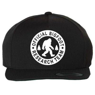 Bigfoot Research Team Vintage Funny Sasquatch Camping Wool Snapback Cap