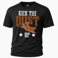 Bull Rider Tee Kick The Dust Up Bull Riding Rodeo Cooling Performance Crew T-Shirt