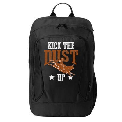 Bull Rider Tee Kick The Dust Up Bull Riding Rodeo City Backpack