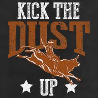 Bull Rider Tee Kick The Dust Up Bull Riding Rodeo Adult Drive Performance Visor