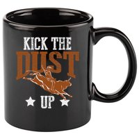 Bull Rider Tee Kick The Dust Up Bull Riding Rodeo 11oz C Handle Ceramic Mug