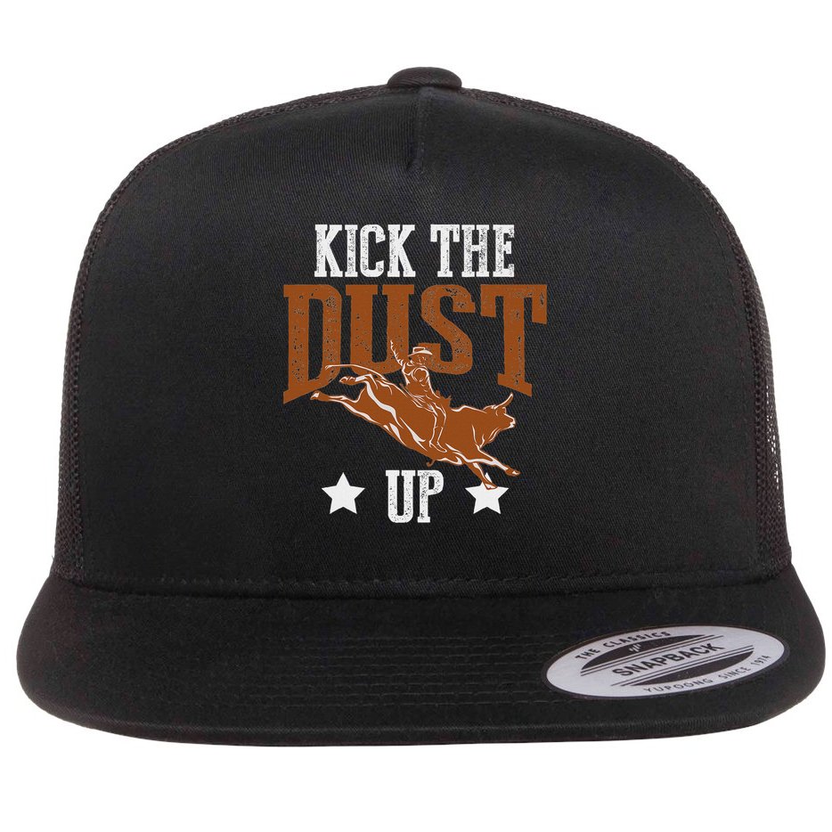 Bull Rider Tee Kick The Dust Up Bull Riding Rodeo Flatbill Hat