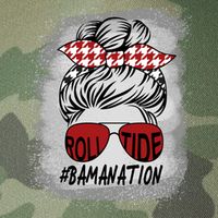 Bamanation Roll Tide Alabama All Y'all The Tide Is Crimson Legacy Tie Dye Trucker Hat