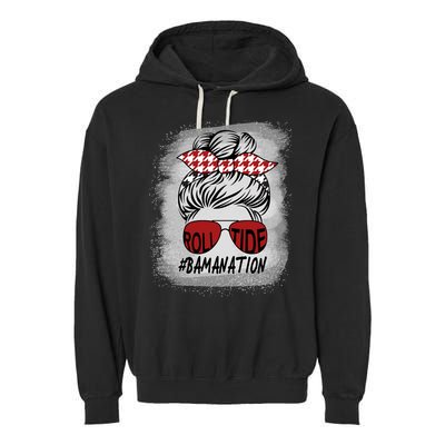Bamanation Roll Tide Alabama All Y'all The Tide Is Crimson Garment-Dyed Fleece Hoodie