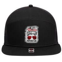 Bamanation Roll Tide Alabama All Y'all The Tide Is Crimson 7 Panel Mesh Trucker Snapback Hat